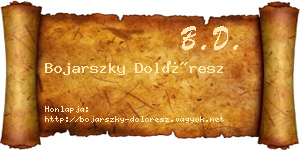 Bojarszky Dolóresz névjegykártya